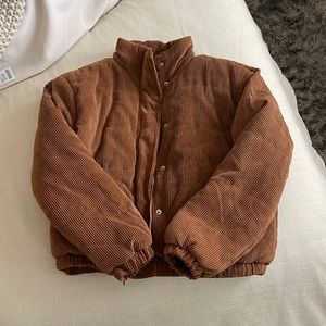 Never Worn Brown Puffer Jacket